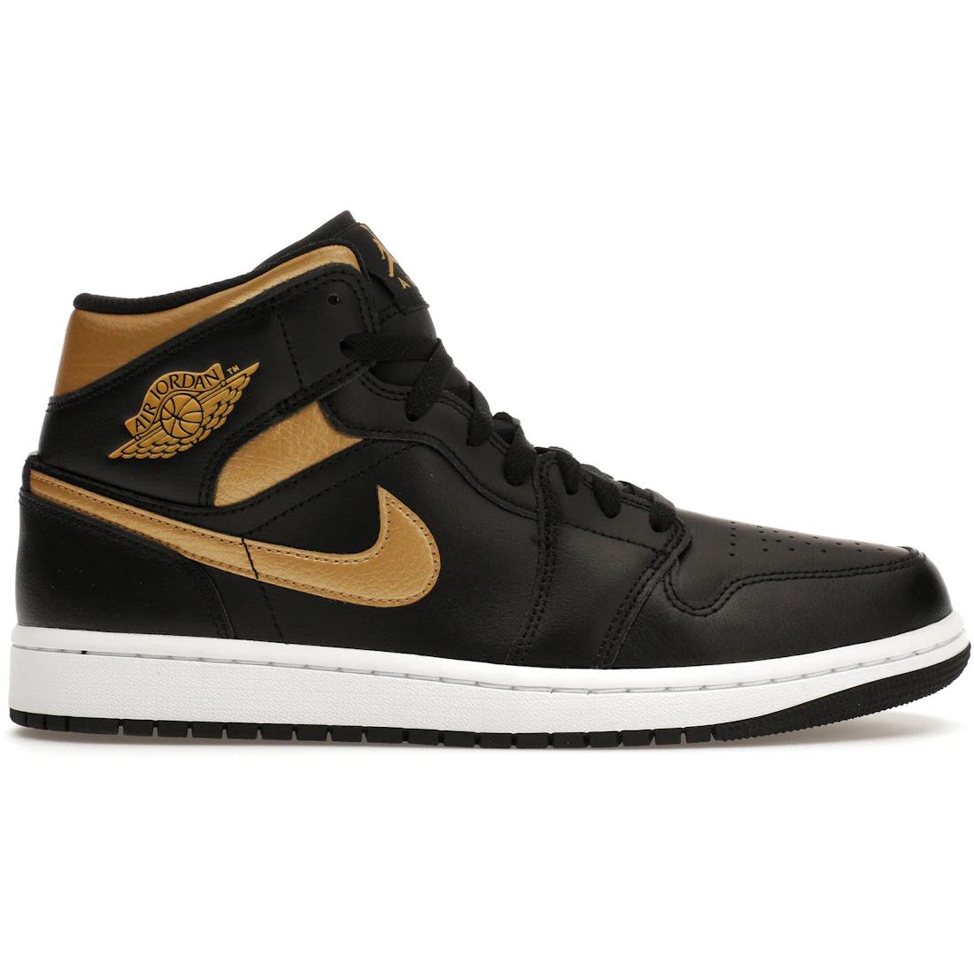 

Sneaker Jordan 1 Mid Black Metallic Gold(DQ8426-071) 46
