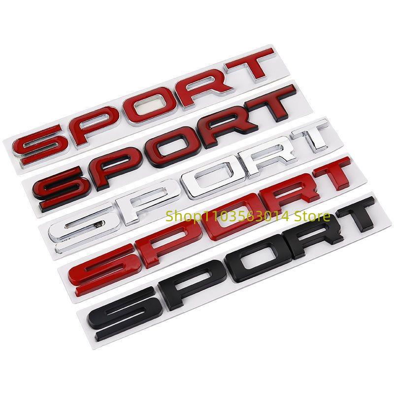 3D ABS Letters SPORT Si4 SDV6 SDV8 Emblem Car Trunk Badge Stickers For Autobiography SPORT
