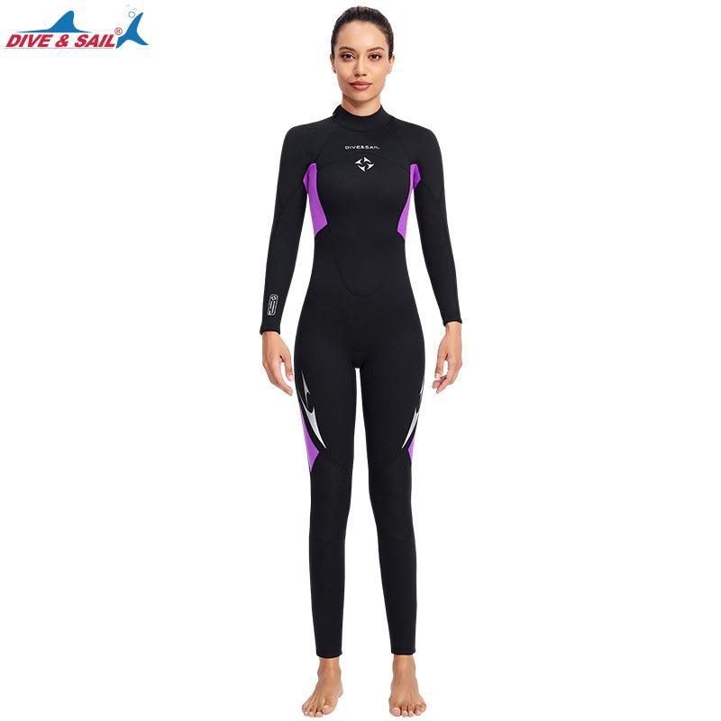 DIVE&SAIL 3MM Unisex Long-Sleeve Wetsuit for Diving & Surfing