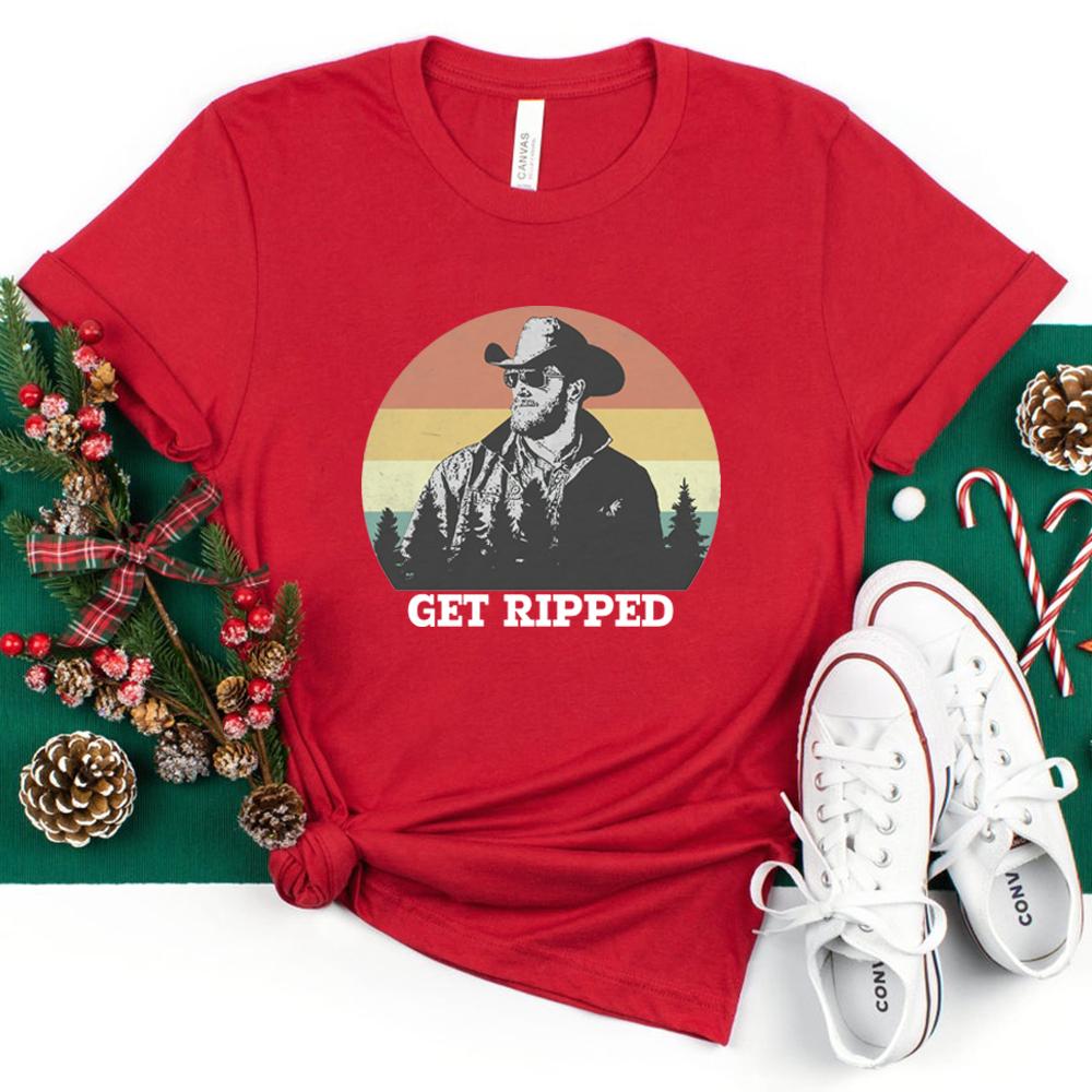 Футболка Get Ripped Футболка Yellowstone Футболка Get Ripped Rip Wheeler Футболка унисекс Топы XL