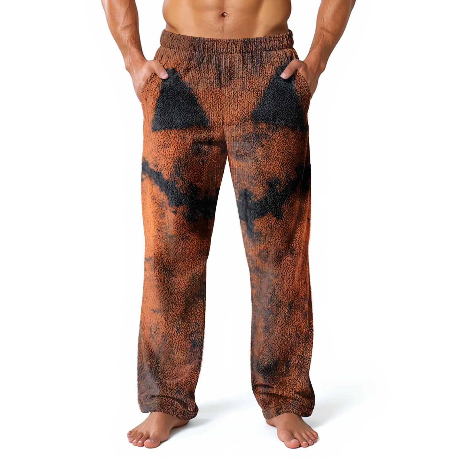 

Мужские домашние брюки с принтом по всей поверхности, пижамные брюки для сна, длинные брюки, пижамные брюки XL