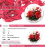 Thailand Red Rose Preserved Flower with Glass Cover – Valentine's and Christmas Gift