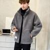 2025 Herrjacka i lammull och bomull - Tjock sammetsjacka för höst/vinter