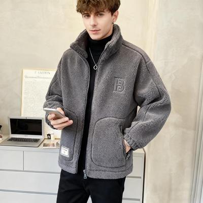 Męska Kurtka z Wełny Lambswool i Bawełny 2025 - Gruba Aksamitna Odzież Wierzchnia na Jesień/Zimę