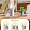 1pc Portable Small Humidifier for Bedroom,Ambiance Lighting,Car Smart On/Off,Soundwave technology Mini Personal Desk Air Humidifiers