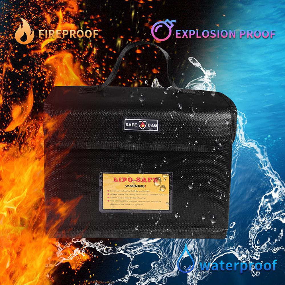 Fireproof Waterproof Battery Bag Lipo Safe Charging Bag Protection Pouch for Storage with Invisable