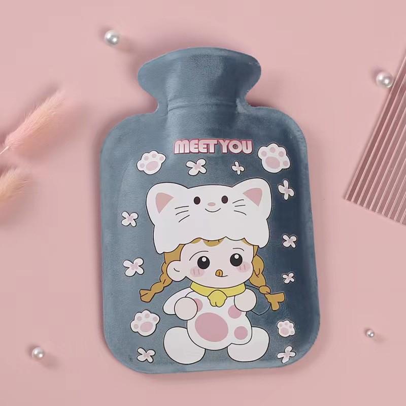 Mini Plush Cartoon Hot Water Bottle & Hand Warmer