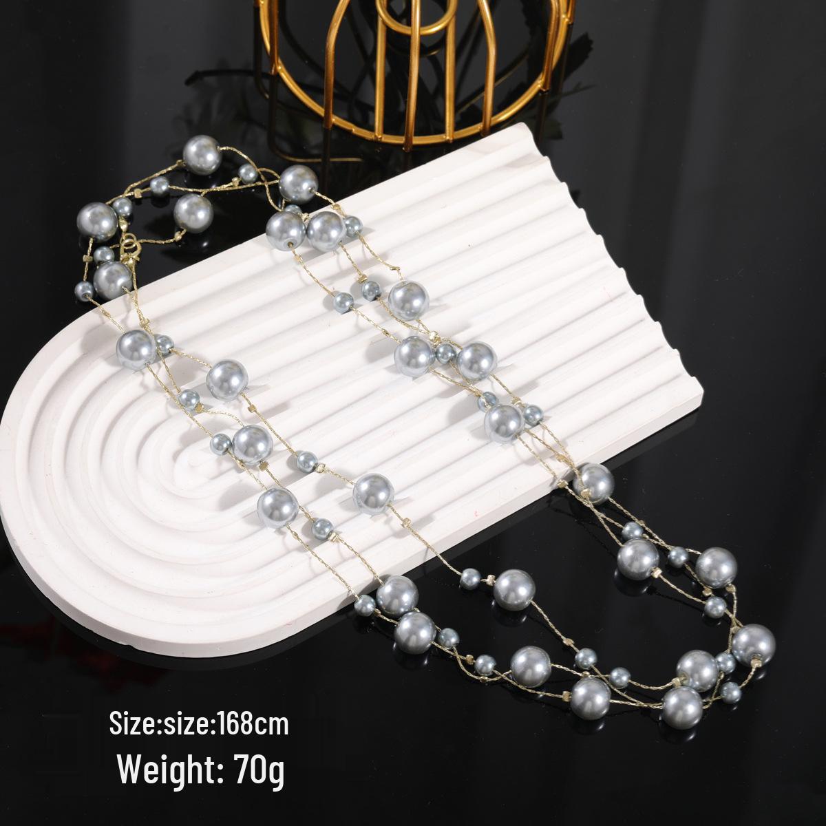 

Міжкордонний ароматний ланцюжок для светра: Корейський стиль, довге намисто, модно універсальне, високоякісний сплав, стійке до вицвітання