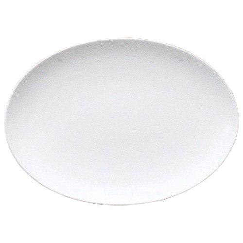 NARUMI Plate, Chinese Cuisine Dish, White, 23cm, Oval, Microwave Safe, Made in Japan, 9000-1540