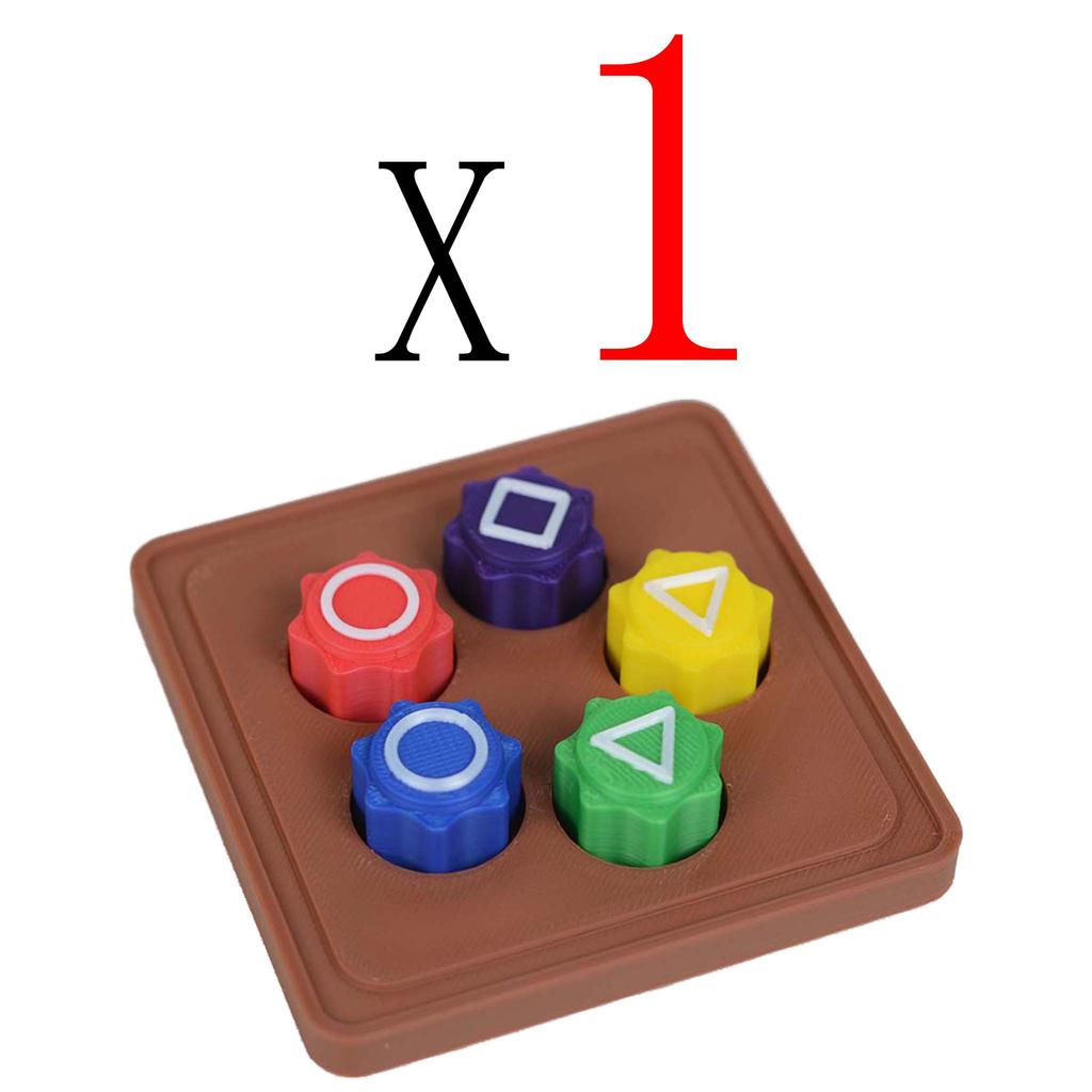 New Folk Game Sets Dice Party Game Props Square Circle Triangle Family Stone Catching Game Props Gonggi Jack Set For Kid