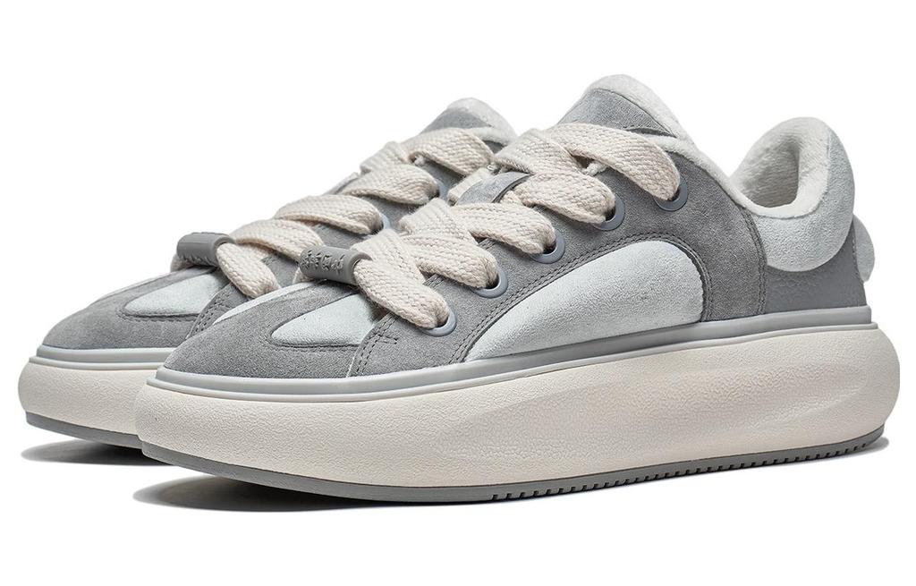 Li Ning Yun You C4D Comfortable Slip Resistant Low top Skateboard Shoes Women's Gray AZGT090-3