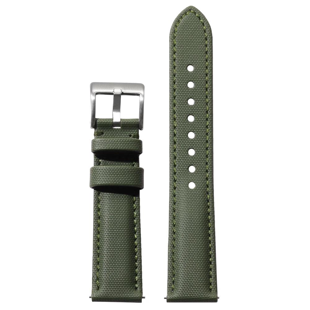 Sailcloth Straps 20mm 22mm for Omega for Blancpain for Seiko Divers Watches Men Women Nylon Quick Release Waterproof Watch Bands