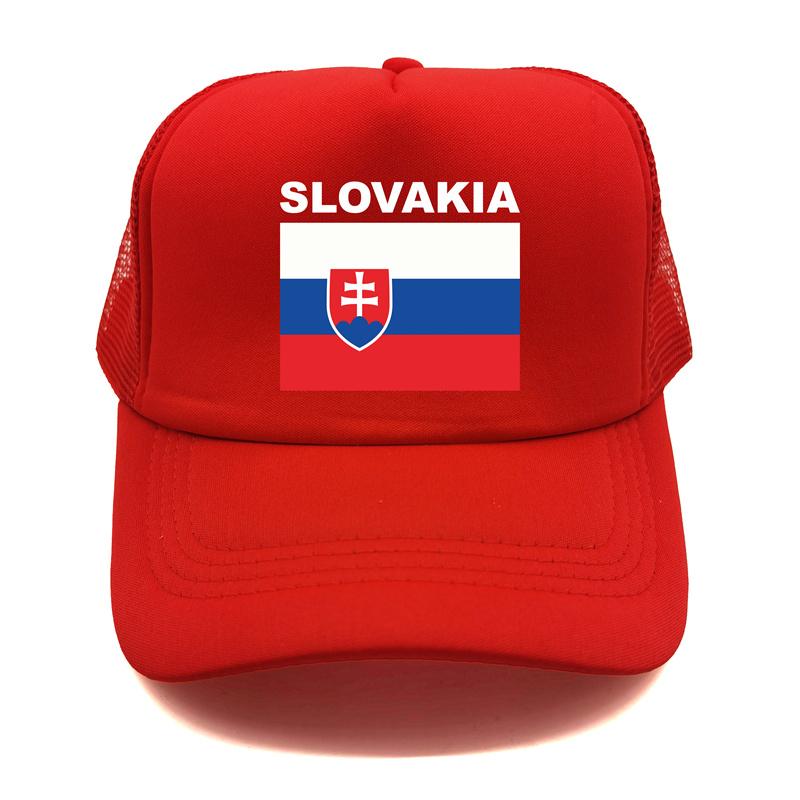 Slovakia Trucker Cap Summer Unisex Cool Country Flag Hat Baseball Caps Unisex Outdoor Mesh Net Caps