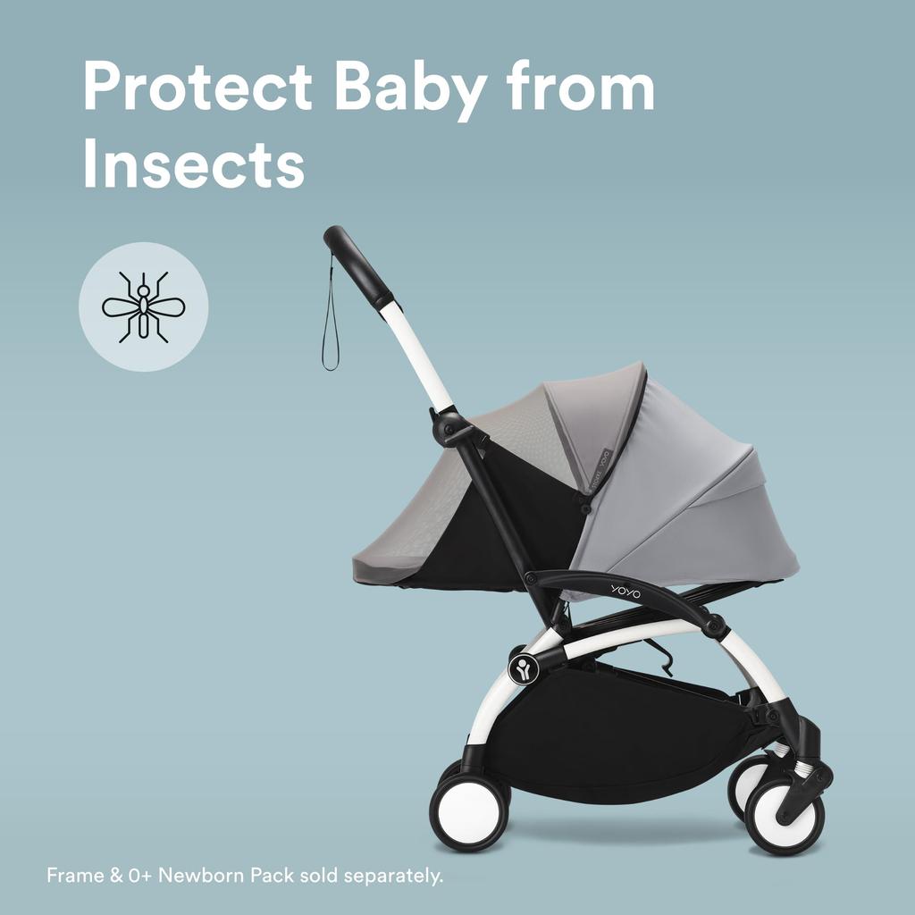 Stokke (Offiziell) YOYO Neugeborenen-Paket für Babys 0+ mit Moskitonetz, Schwarz, B37cm x H40cm x T53cm, 655301