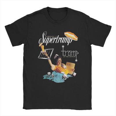 Μουσική Supertramp Ανδρικό T-Shirt Αστεία Μπλουζάκια Κοντομάνικα Λαιμόκοψη O T-Shirts 100% Βαμβακερά 4XL 5XL Ρούχα