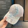 Sunscreen Hat Women's Summer Hat Sweet Flower Embroidery Women's Baseball Cap Summer Thin Sunshade Cap