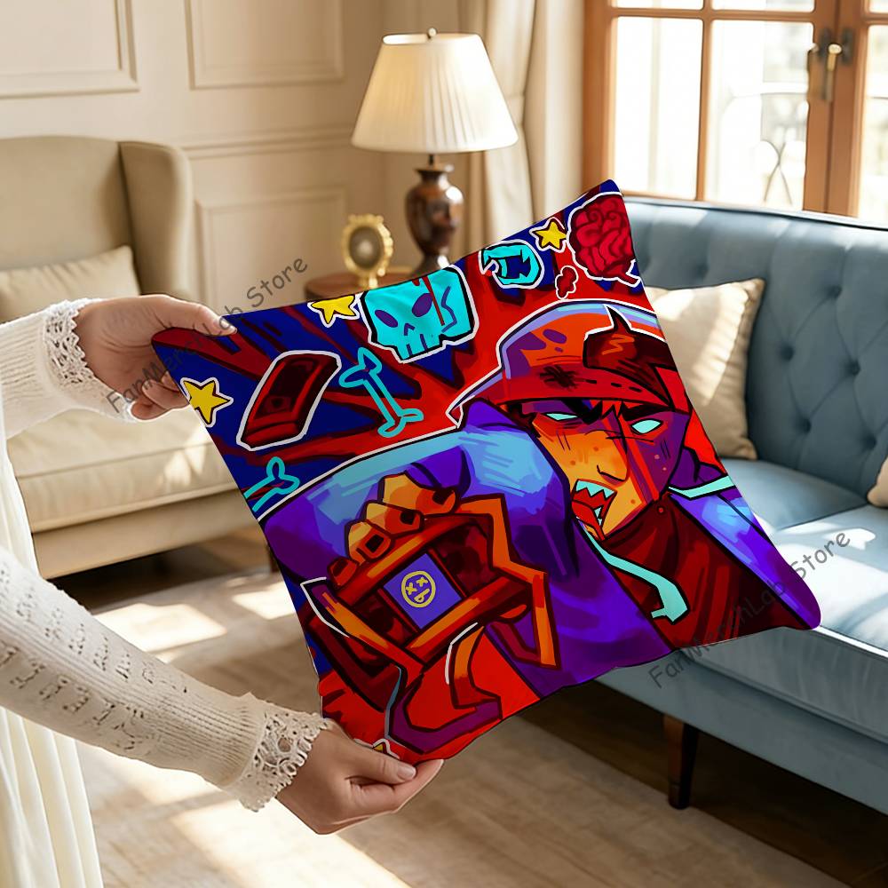 

EEltingvilleS Pete Bill Jerry Club Anime Pillow Case Antidustmite Pillowcase Invisible zipper silky short plush Sofa cushion 30x30cm