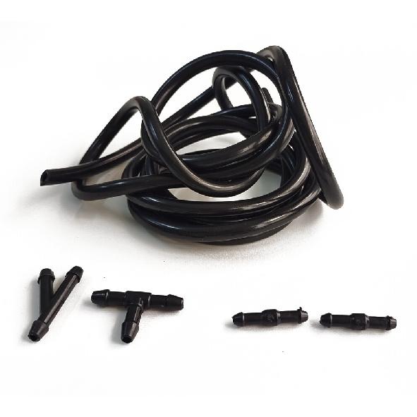 2M Windshield Wiper Washer Nozzle Hose Kit Universal Fluid Tube Pipe W/Connector