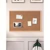 Cork Bulletin Board, Framed Cork Board, Oak Frame, Decorative Hanging Pin Board, Perfect For Office And Home Decor, Family School Message