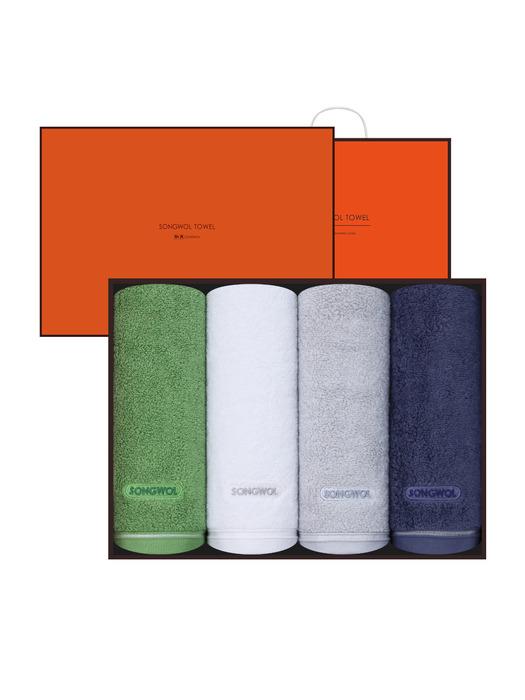 Songwol towel colorful cotton towel 170g 4 sheets gray