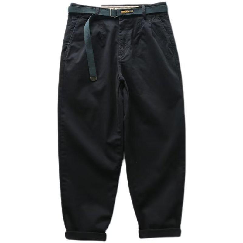 Men's Japanese Casual Stretch Cotton Wide-Leg Overalls - Spring/Autumn Trend