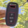 Силіконовий чохол-захист для ключа автомобіля, сумісний з A6 A7 A8 Q8 Etron A3 A4 A5 Q5 Q7 S3 S4 S5 S6 RS6 RS7, безключовий пульт