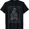 The Lovers Tarot Skeleton Hugging Roses T-shirt