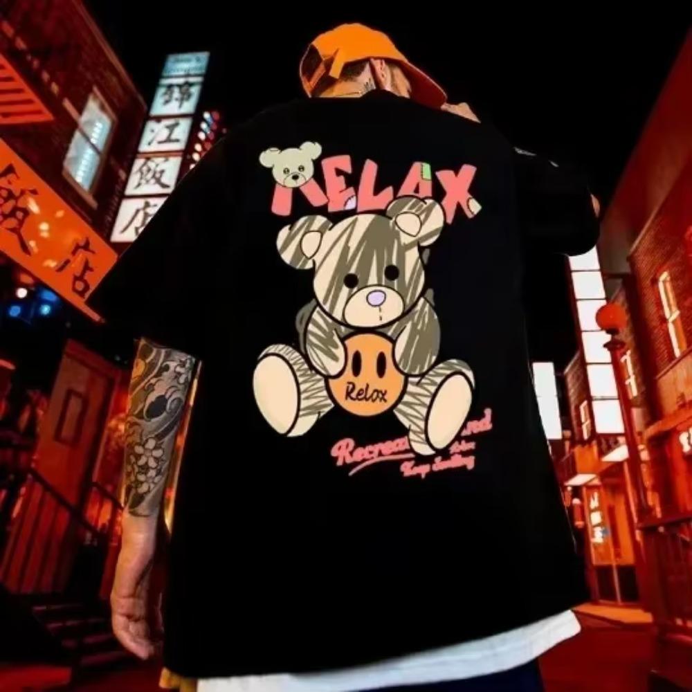 

Мужская футболка в стиле хип-хоп, уличная одежда, футболка с принтом баскетбольной команды, футболка Harajuku, 100% хлопок, короткий рукав, женская футболка, одежда Y2k, топы S чёрный