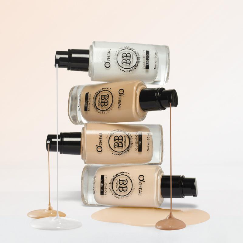 BB Cream Ligera que Cambia de Temperatura OCHEAL: Base de maquillaje transpirable, Corrector, Prebase, Ilumina el tono de la piel