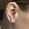 Boucles d'oreilles - LUXENTER - Gnis - Finition argentée - Turquoise et perles - 4 mm