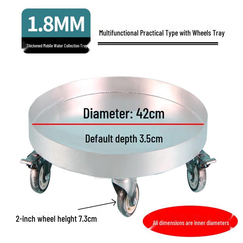 Mobile Round Metal Flower Pot Caddy