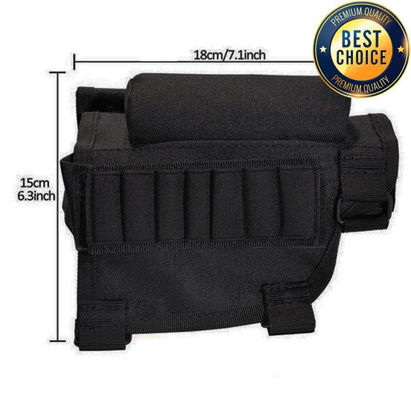 Outdoor Hunting Shotgun Bullets Holder Tactical Shooting 98K Rifle Gun Ammo Pouch Bag Tactical Cheek Rest Bullets Buttstock Pack