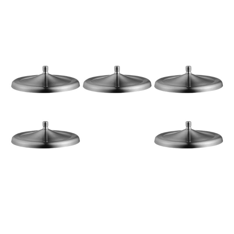 5Pcs Stainless Steel Shatterproof Cup Lid Heat Resistant Easy to Clean for Hot Drink Universal for Bottles and Mugs