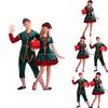 Durable Christmas Costume For Couples With Fashionable Style And Soft Velvet Feel
