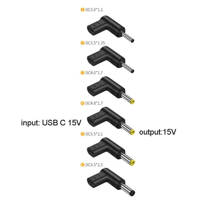 Type C To DC Power Adapter 15V USB C Plug To DC Male Charging Adapter,Connect USB PD To Power 15V Device W/ DC Converter