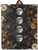 Cosmic Tree Blanket Galaxy Celestial Design Mystical Forest Pattern Soft Throw Boho Decor Bedroom Textile Spiritual Accessory