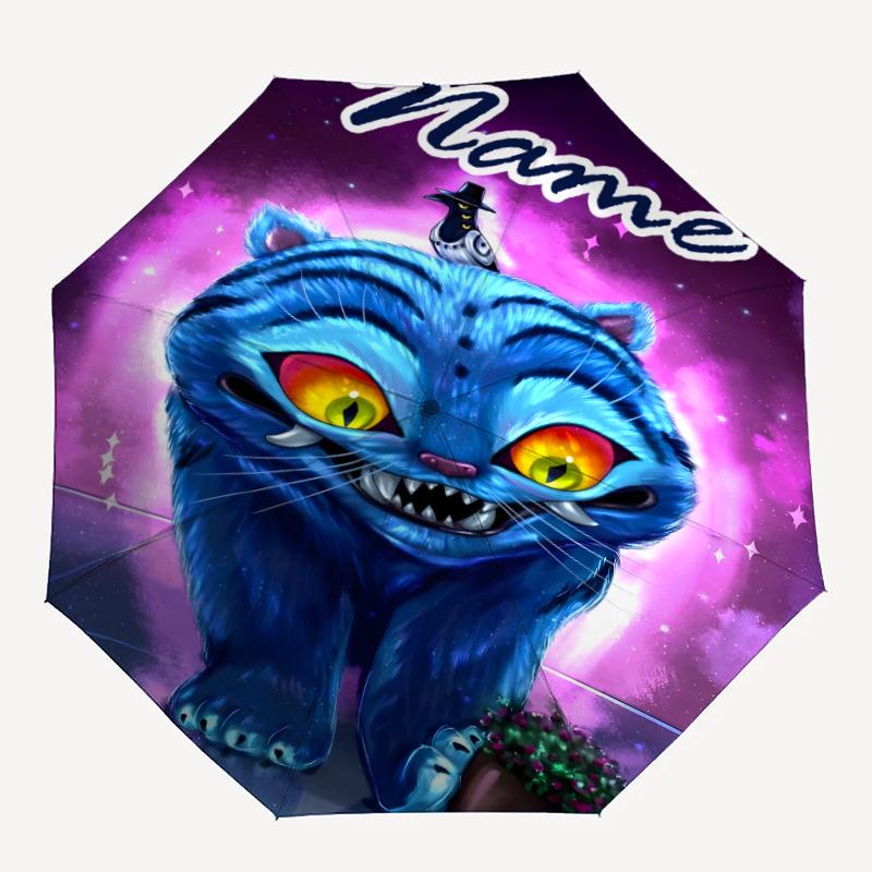 Personalized Name K-KPop Demon Hunters Print Umbrella - Automatic Open/Close, Eight-Rib Durable Frame, Automatic Folding Umbrella