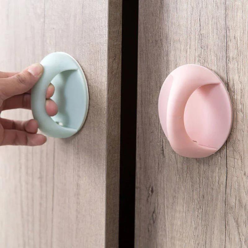 20PCS Self Adhesive Cabinet Drawer Handle Auxiliary Pull Handle for Glass Window Sliding Door Wardrobe Furniture Suction Cup Handle