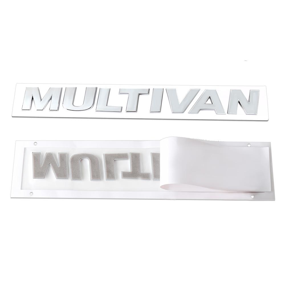 1pc 3D ABS MULTIVAN Letter Logo Car Sticker Tail Bumper Badge Auto Rear Trunk Emblem Decals For VW MULTIVAN Passat Accessories