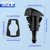 GOLD DEER 2pcs Windshield Washer Nozzle Windshield Washer Nozzle Windshield Washer Nozzle Kit Windshield