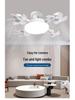 Nordic Style Remote Control Ceiling Fan with Light - Variable Frequency, Strong Wind for Bedroom