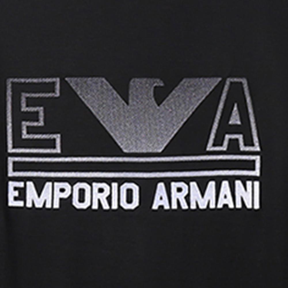 Emporio Armani SS23 Logo Print Loose Fit Crew Neck Short Sleeve T-Shirt Men Tops Black 3R1TZ4-1JUVZ-0098