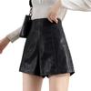 Women's PU Leather High Waist Shorts