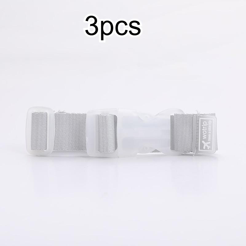 

3 шт. Регулируемые ремни для багажа с пряжкой - Прочные аксессуары для путешествий ярких цветов - Надежная упаковка для чемоданов и сумок