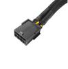 10Pcs 22cm GPU PCIE 8 Pin Female To Dual 2X 8 (6+2) Pin Male PCI Express Power Adapter Braided Y-splitter Extension Cable