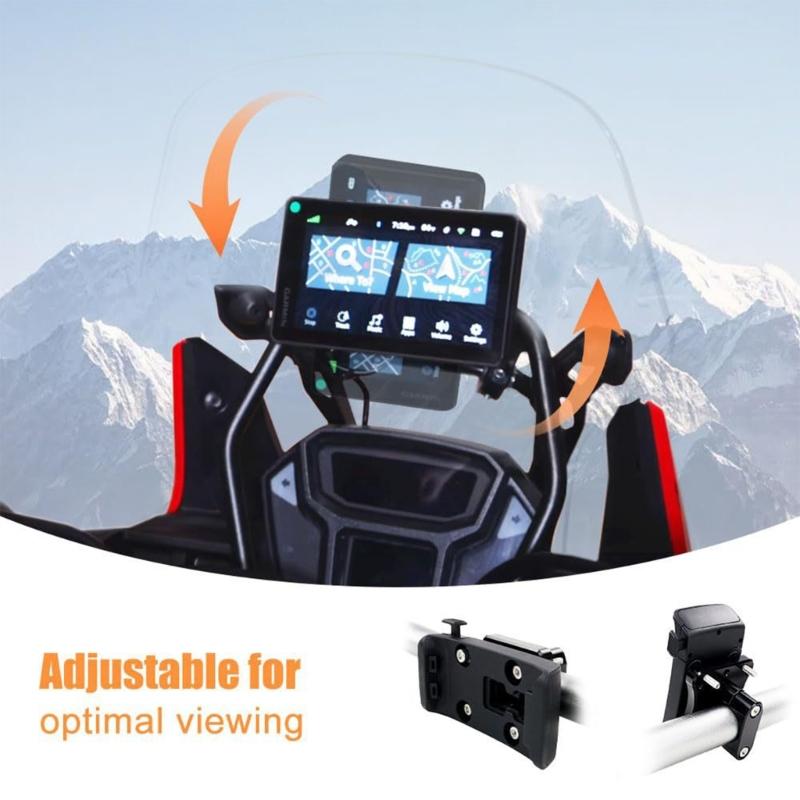 Motorbike Navigator Frame Mount Bracket for CRF1000L Motorcycle Navigation Bracket Aluminum Mount Easy Installation