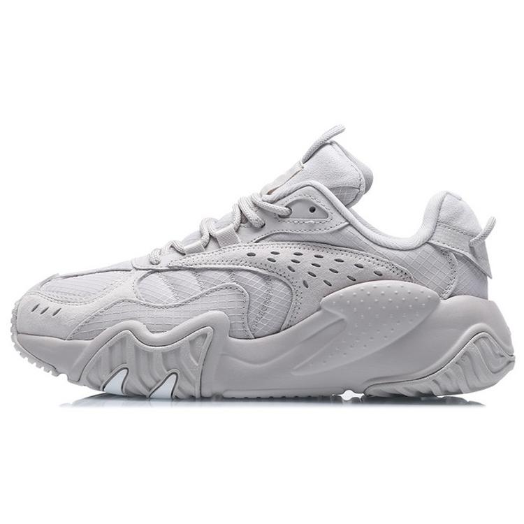 New LiNing Cat Paw Lite Cushioning Anti Slip And Wear Resistant Low Top Running Shoes Women's Gray AGLQ124-3