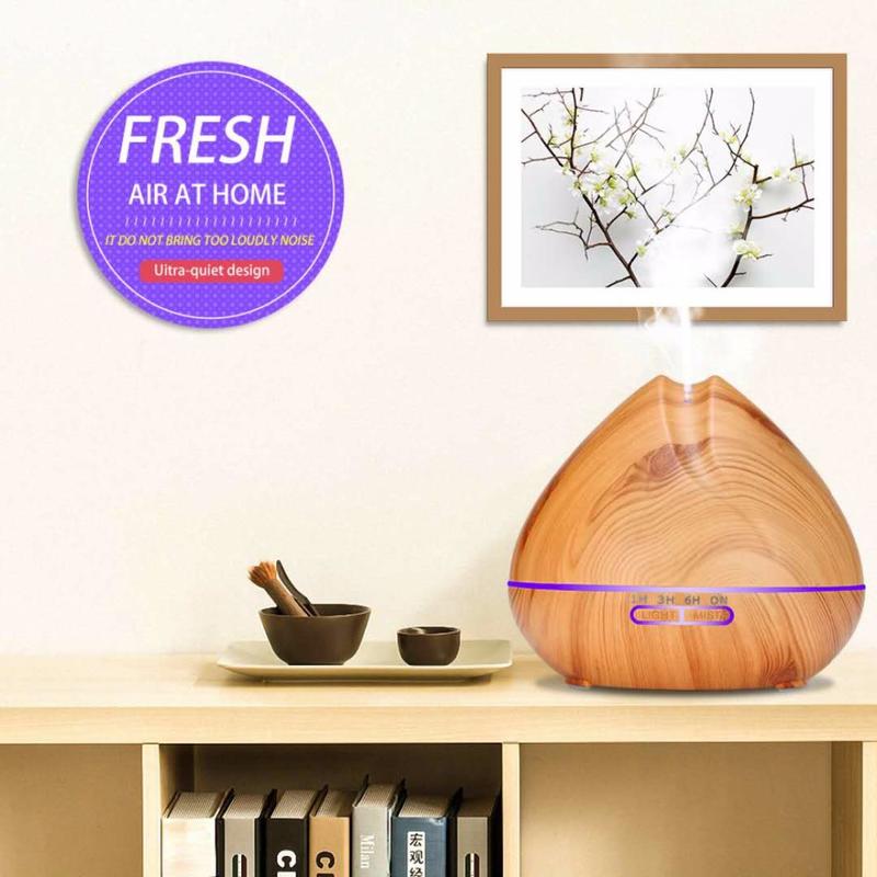 7 Color LED Remote Control Humidifier Essential Oil Diffuser Humidifier 550 ML Ultrasonic Aroma Diffuser For Home Office | Humidifiers