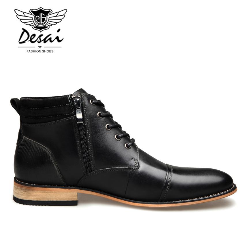 

Fashion Men s Winter High Boots Fashion Casual Large Size Genuine Leather Shoes Top Quality for Male 47 черный серый