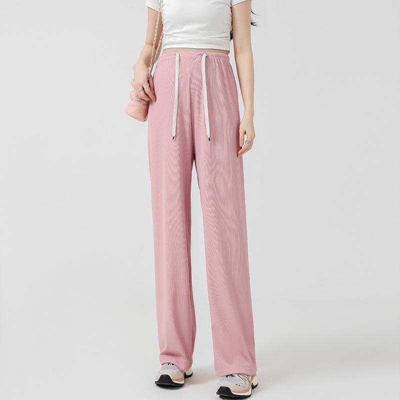 

Брюки для беременных широкие на кулиске Весна/Лето 2024 - Длинные, прямого кроя, без поддержки живота, повседневного кроя XL